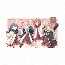 YuruYuri Rubber Deskmat Akari & Chinatsu & Sakurako & Himawari: Muffler Ver.