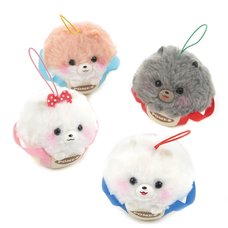 Fuwa-mofu Pometan Trip in a Bag Dog Plush Collection (Mini Strap)