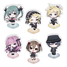 Hatsune Miku Don Quijote Fair 2024 Trading Mini Chara Acrylic Stand Kawaii Fashion Box Set