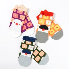 KOTORITACHI Java Sparrow Printed Socks (Square Pattern)