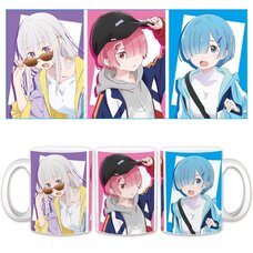 Re:Zero -Starting Life in Another World- Mug Emilia & Ram & Rem