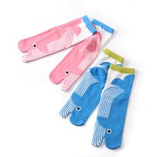 Nagomi Modern Women's Tabi Socks - Whale
