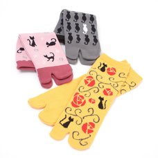 Nagomi Modern Japanese Cat Tabi Socks