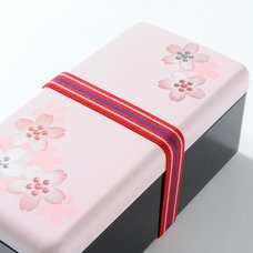 Sakura Pink Maki-e Printed Bento Box