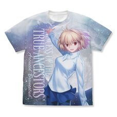 Tsukihime -A Piece of Blue Glass Moon- Arcueid Brunestud Full Graphic T-Shirt White