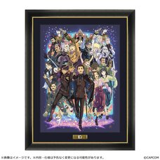 The Great Ace Attorney 10th Anniversary Banquet of Flowers Chara Fine Graph w/ Frame