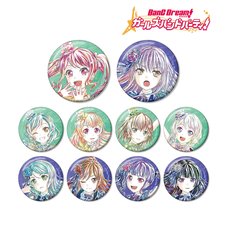 BanG Dream! Girls Band Party! Trading Ani-Art Acrylic Pin Badge Collection Vol. 4 Ver. B Complete Box Set
