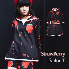 ACDC RAG Bloody Strawberry Long Sleeve Sailor Top