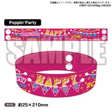 BanG Dream! Girls Band Party! Poppin'Party 5th☆Live Anniversary Wristband