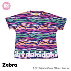 6%DOKIDOKI Colorful Rebellion Animal Zebra T-Shirt