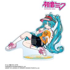 Hatsune Miku x Angel Blue Collaboration Hatsune Miku Art by Wasure Amaharu Big Acrylic Stand Ver. B