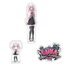 Hatsune Miku Don Quijote Fair 2025 Sticker Set of 3 Megurine Luka: Akiba Culture Fashion Ver.