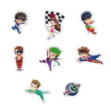 Future GPX Cyber Formula 35th Anniversary Festival Glorious Winners Preorder Exclusive Trading Acrylic Clips Set of 8