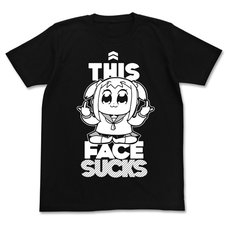 Pop Team Epic This Face Sucks Black T-Shirt