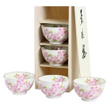 Hana Misato Mino Ware Rice Bowl Set