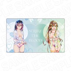 Strike the Blood Final Rubber Deskmat Pale Tone Series Yukina & Sayaka Shirt Ver.