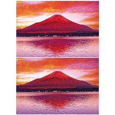 Red Mt. Fuji Jigsaw Puzzle