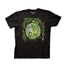 Rick and Morty Portal & Monsters Adult T-Shirt