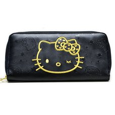 Hello Kitty Wink Gold Long Wallet