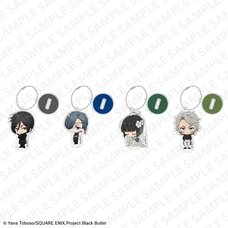 Black Butler Emerald Witch Arc Anime Series Chibi Acrylic Stand Figure w/ Ball Chain Complete Box Set