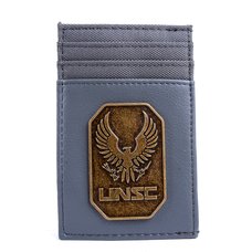 Halo Brass Badge Front Pocket Wallet