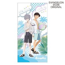EVASTORE Original Summer Festival Bath Towel Shinji & Kaworu