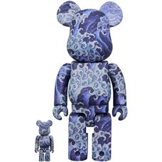 BE@RBRICK Katsushika Hokusai Uemachi Festival Stall Ceiling Painting: Onami 100% & 400%