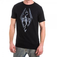 Skyrim Logo Men's Black T-Shirt