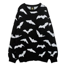 LISTEN FLAVOR Dark Night Bat Knit