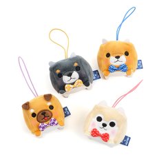 Mameshiba San Kyodai Mochikko Cube Dog Plush Collection (Mini Strap)
