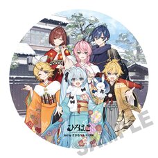 Snow Miku x Hirohako Mega Tin Badge Stand Hakodate Art by Sakanahen