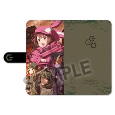 Sword Art Online Alternative: Gun Gale Online Key Visual Notebook-Style Smartphone Case