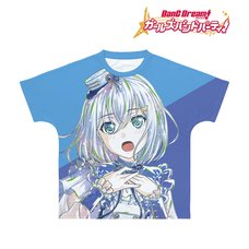 BanG Dream! Girls Band Party! Mashiro Kurata Ani-Art Unisex Full Graphic T-Shirt Vol. 4