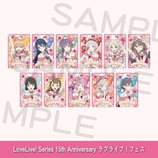 Love Live! Series 15th Anniversary Love Live! Fest Random Foil-stamped Clear Card Hasu no Sora Jogakuin School Idol Club (1 Pack)
