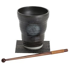 Mino Ware Black Glaze Chuuhai Cup Set