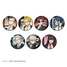 Wind Breaker Trading Tin Badges Suit Ver. Complete Box Set