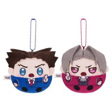 Ace Attorney Squishy Mini Plushie Phoenix Wright/Miles Edgeworth