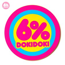 6%DOKIDOKI Logo Sticker