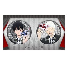 The Summer Hikaru Died Tin Badge Set Carnival Ver.