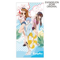 EVASTORE Original Summer Festival Bath Towel Asuka & Mari