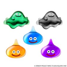 Dragon Quest Smile Slime Acrylic Clear Magnet Set A Liquid Metal Slime Appears! (Re-run)