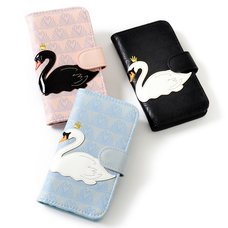 FLAPPER Swan Appliqué Smartphone Flip Case