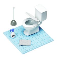 Posable Skeleton Accessory - Toilet Set