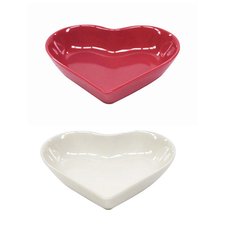 Mino Ware Small Heart-Shaped Dish
