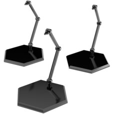 The Simple Stand x3 Black Hex Type (for Figures & Models)