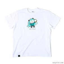 Hatsune Miku Piapro Kids! Hatsune Miku White T-Shirt