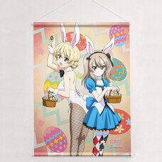 Girls und Panzer Das Finale B2 Tapestry Darjeeling & Alice Shimada: Bunny Ver.
