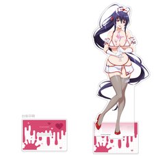 High School DxD Hero Extra Large Acrylic Stand Akeno Himejima: White Nurse Ver. (Re-run)