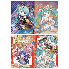 Hatsune Miku x Lucky Cat Clear File Art by Rassu