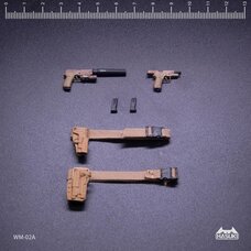 WM-02A Handgun Set Coyote Brown 1/12 Scale Action Figure Accessory